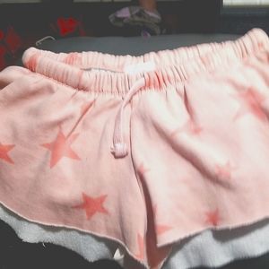 Pink cotton short shorts